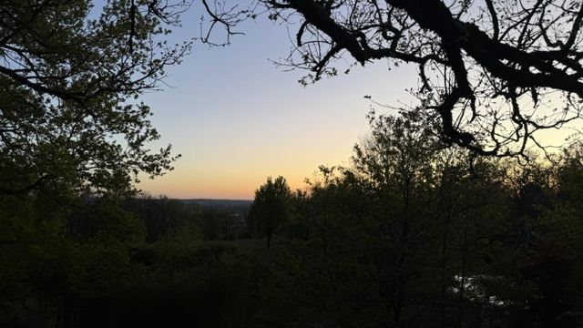 Sonnenuntergang von der Hütte aus, Gästezimmer in Arthès bei Albi